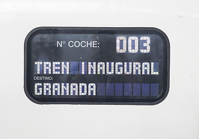 Coche tres del viaje inaugural.