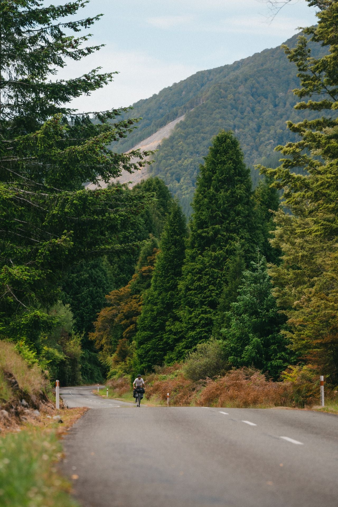 Las espectaculares imágenes del granadino que recorre Nueva Zelanda en bicicleta