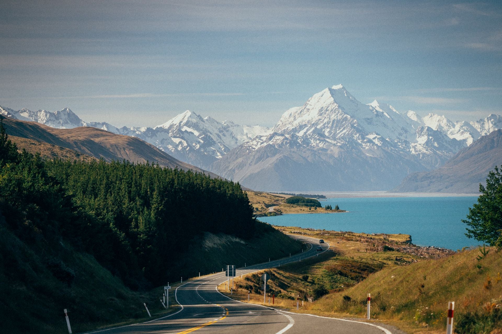 Las espectaculares imágenes del granadino que recorre Nueva Zelanda en bicicleta