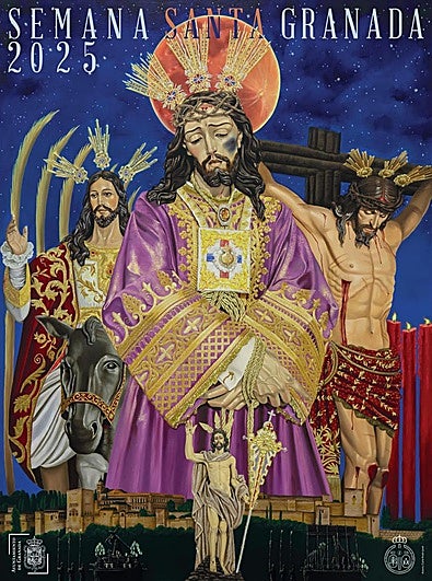 Cartel de la Semana Santa de Granada para este 2025.