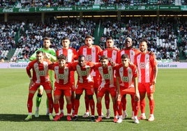 Once inicial del Almería contra el Córdoba