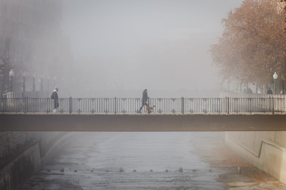 Imagen principal - Algunas postales que deja la niebla. 