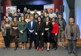 Participantes en la presentación del plan de sostenibilidad turística para Martos.