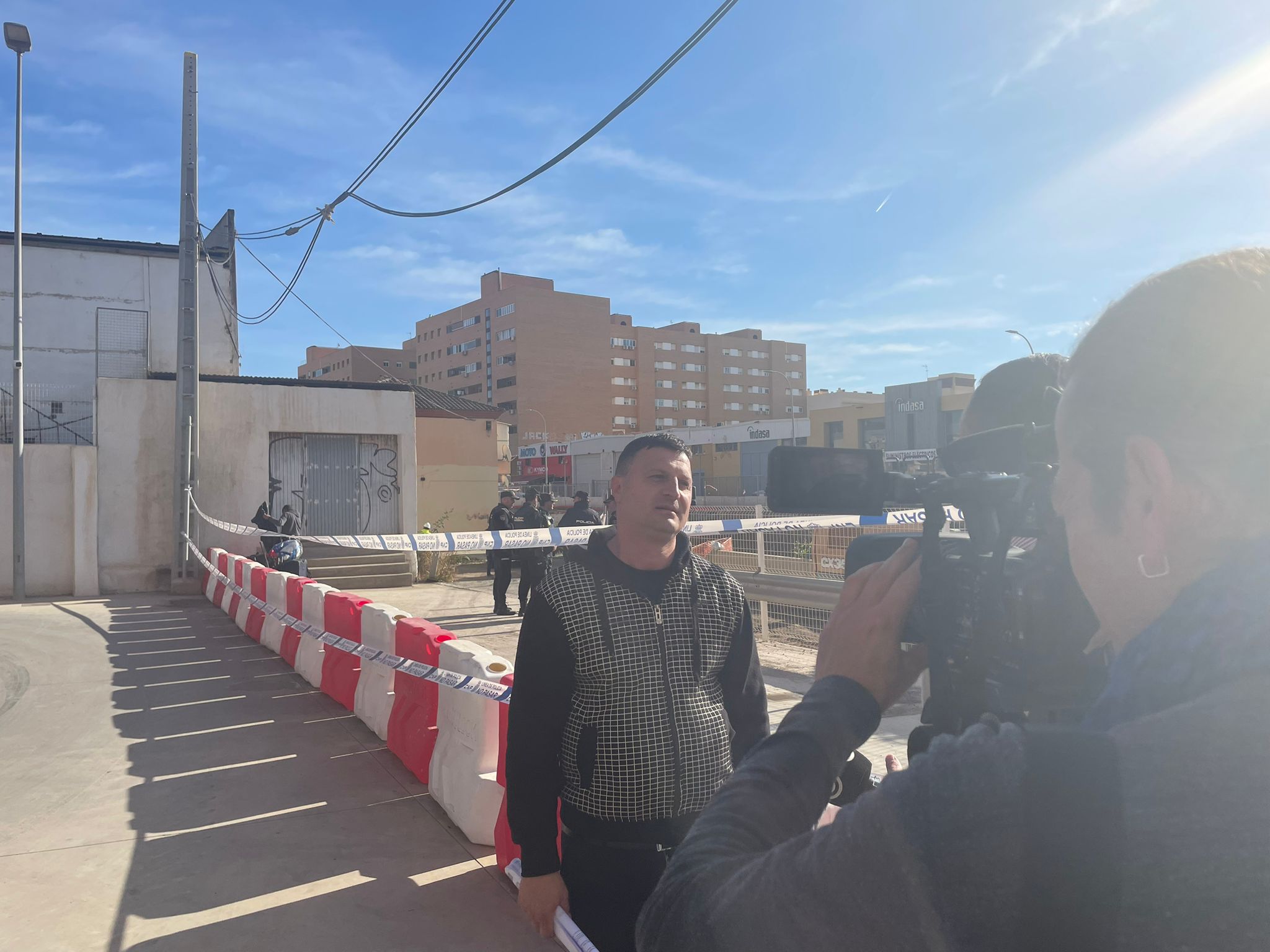 Lucián, representante de los afectados, en declaraciones a los medios.