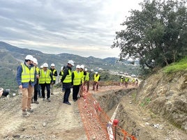 Visita a las obras en Almuñécar.