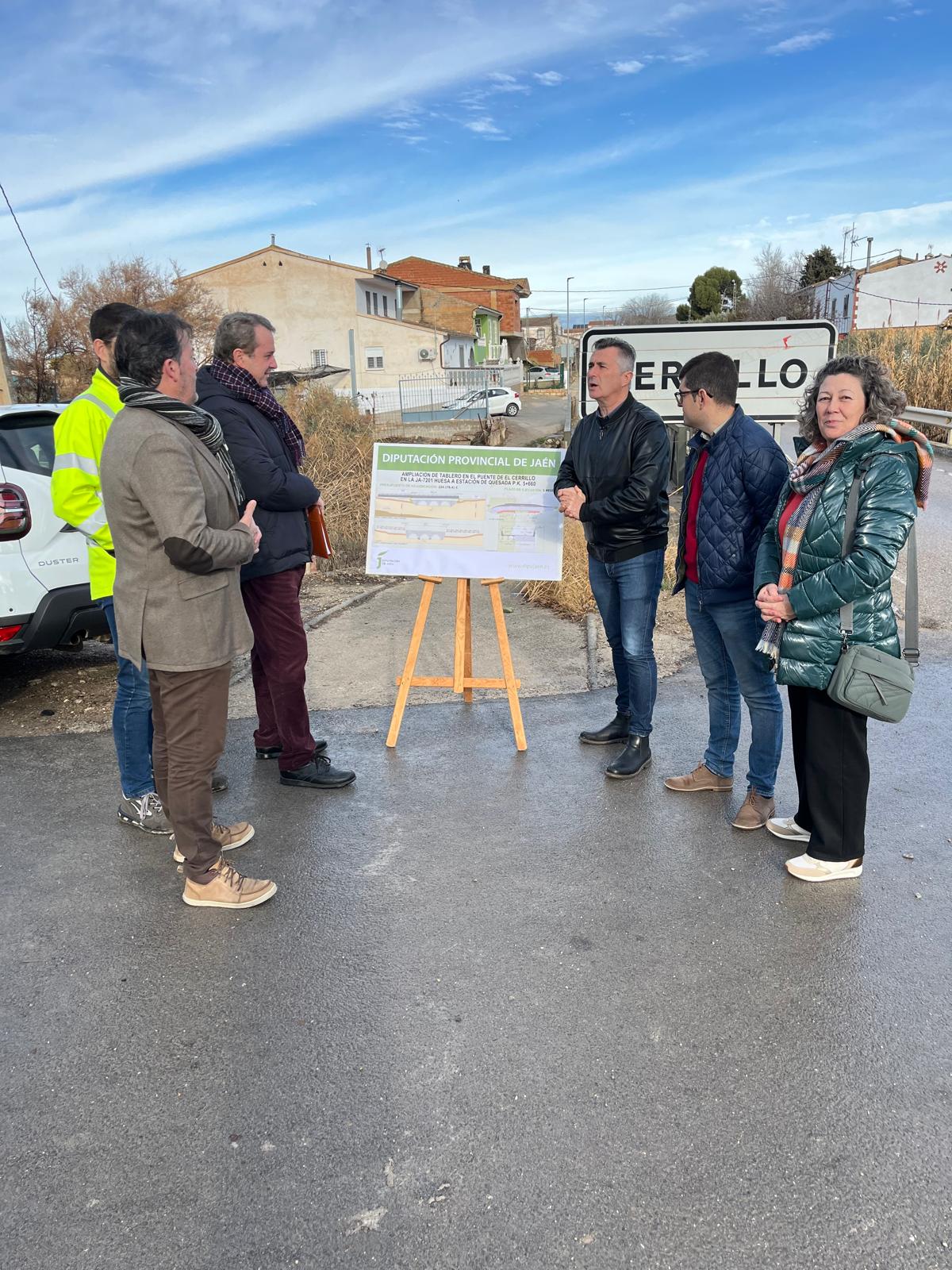 Presentación del proyecto para ensanchar la vía que une Huesa y la Estación de Quesada.