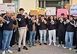 La protesta del Conservatorio Superior el pasado 3 de diciembre.