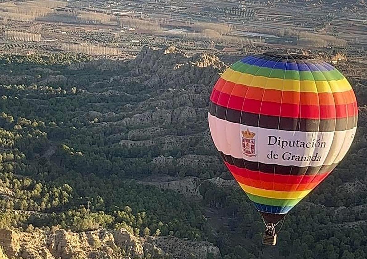 Vuelven los globos sobre el Geoparque de Granada