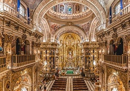 Imagen interior de la Basílica de San Juan de Dios de Granada.