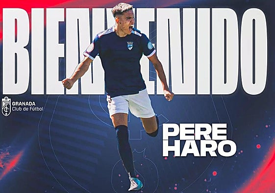 Bienvenida del club a Pere Haro.