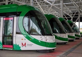 Trenes del Metropolitano de Granada.