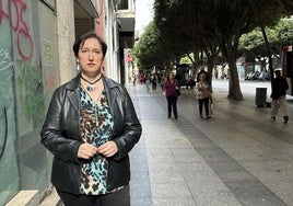 Lidia Compadre, en el Paseo de Almería.