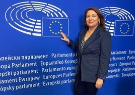 Carmen Crespo, en el Parlamento Europeo.