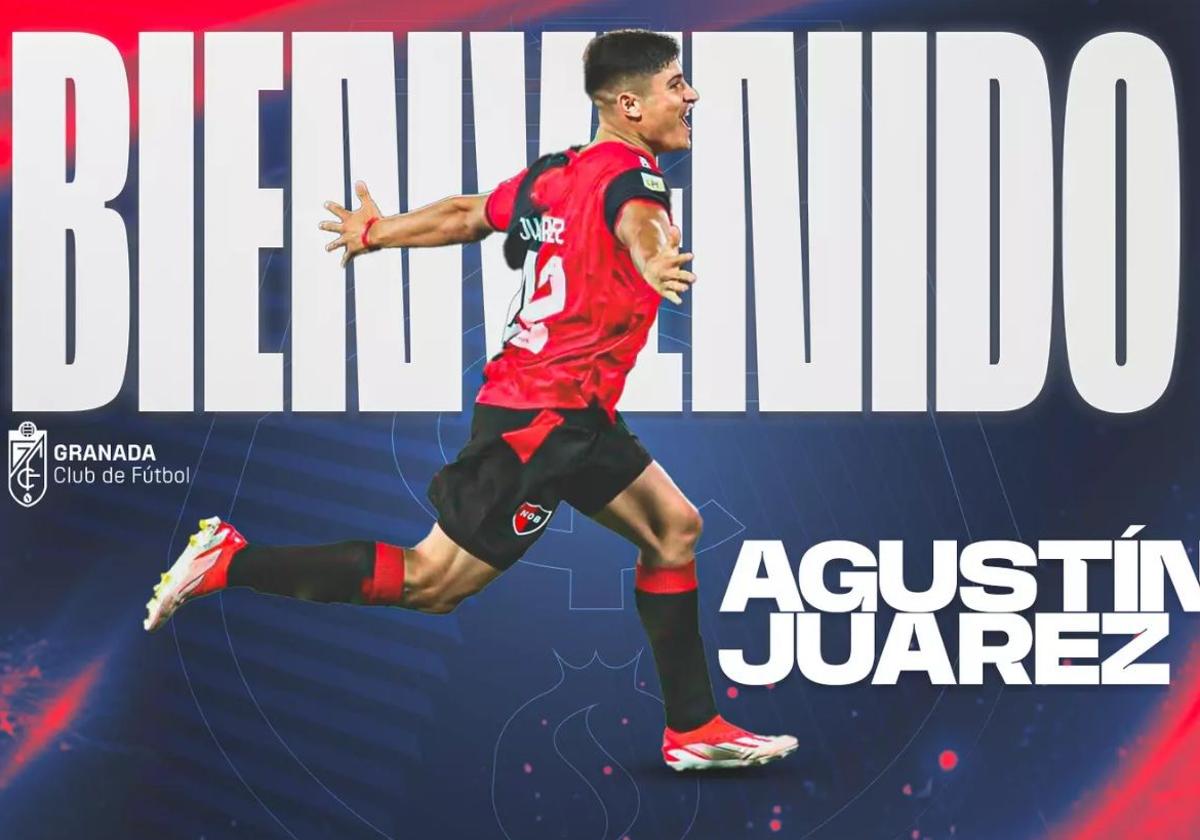 Bienvenida del club al delantero Agustín Juárez.