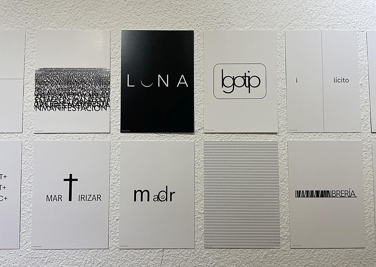 Imagen secundaria 1 - &#039;Vocabulario gráfico&#039;, una exposición de Lope Campos donde las palabras cobran vida