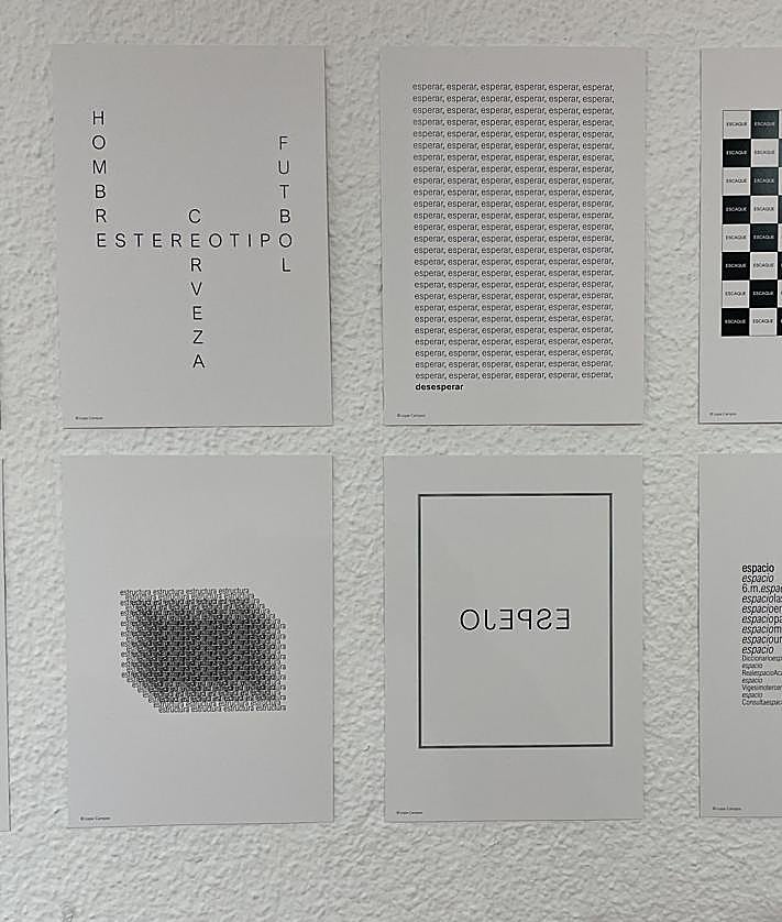 Imagen secundaria 2 - &#039;Vocabulario gráfico&#039;, una exposición de Lope Campos donde las palabras cobran vida
