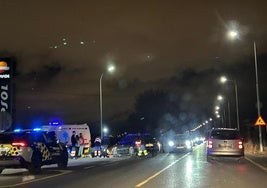 Accidente ocurrido este lunes en La Zubia.