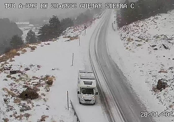 Estado de la carretera de Sierra Nevada.