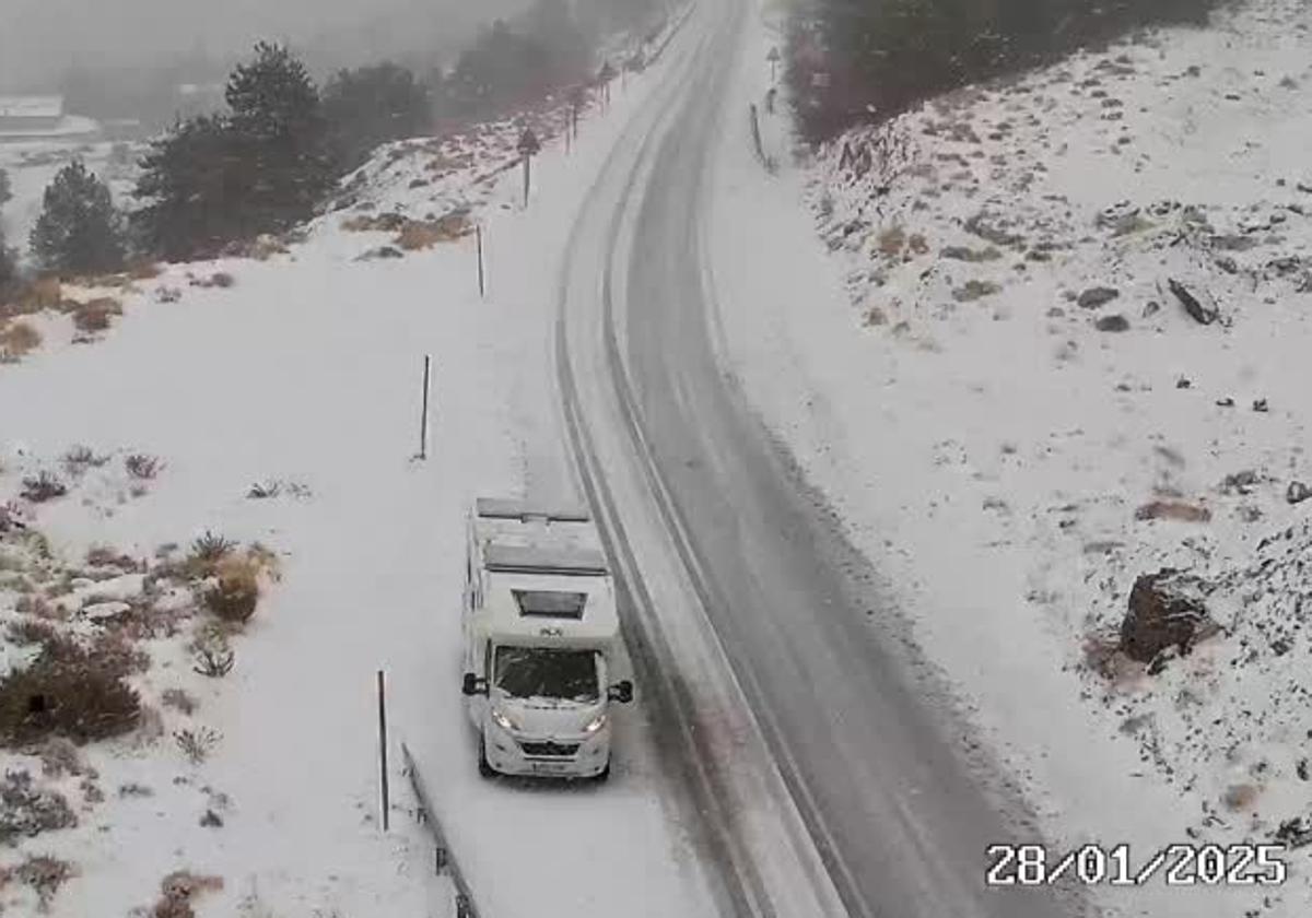 Estado de la carretera de Sierra Nevada.