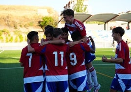 Una celebración del Granada juvenil.