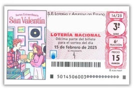 El nuevo sorteo de Lotería Nacional para San Valentín.