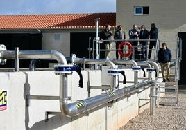 Instalaciones de la estación depuradora de Guarromán.