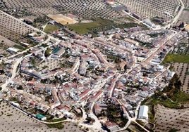 Imagen aérea de Santiago de Calatrava.