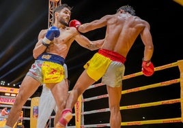 Un combate profesional de kun khmer.