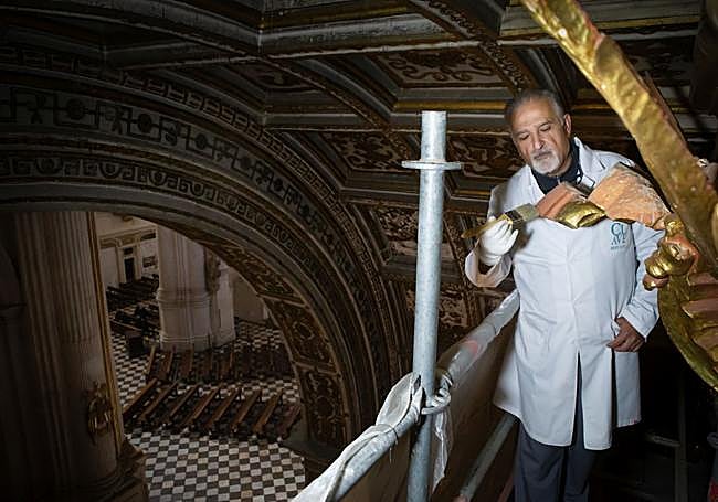 Trabajo en altura en la Catedral.