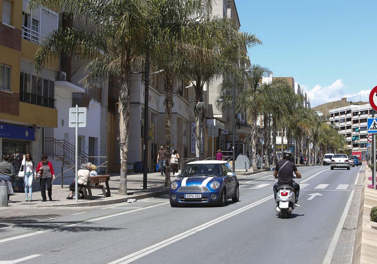 Avenida Salobreña en Motril.