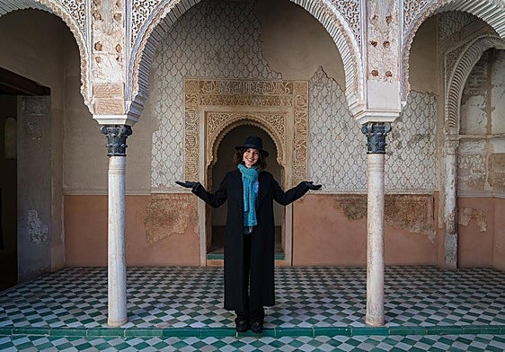 Maribel Verdú, una de las presentadoras de la gala, en la Alhambra.