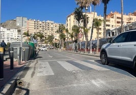 Paso de peatones en Almuñécar.