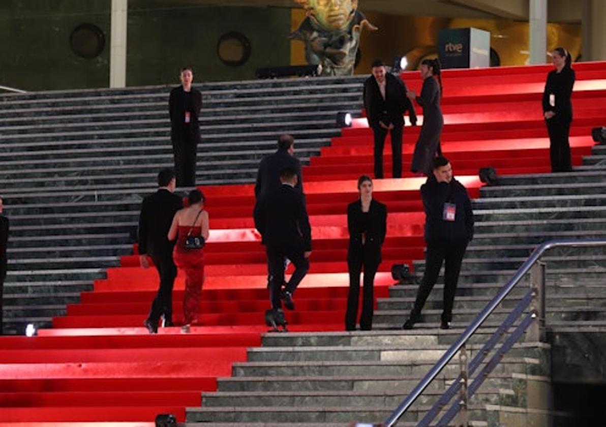 La alfombra roja del Palacio.