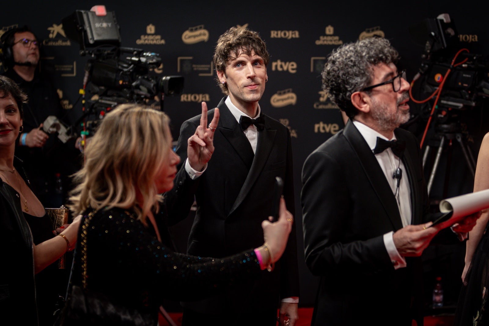 Las fotos dentro de la alfombra roja de los Goya de Granada