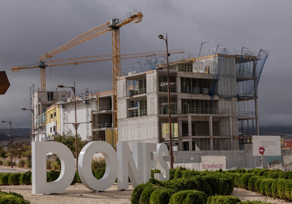 Obras en la parcela del acelerador.