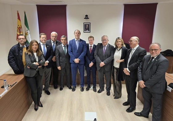Inauguración de la representación de la sala de vistas en la Universidad de Jaén.