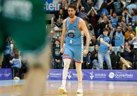 Eric Vilá, capital en la victoria del 'Breo' ante el Unicaja.