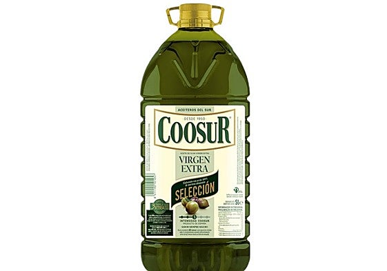 La garrafa de aceite de oliva virgen extra superrebajada en Hipercor y El Corte Inglés.