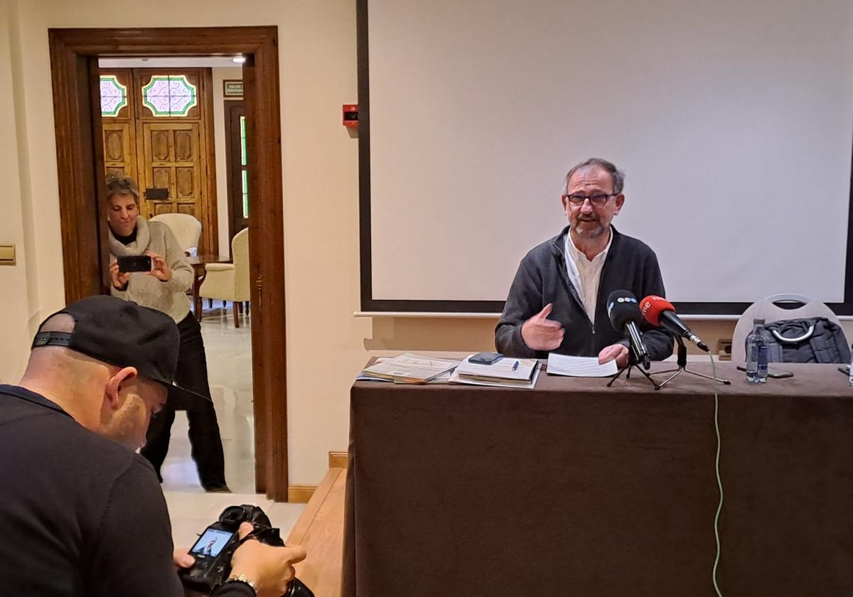 Ernesto Páramo, fundador y director del Parque de las Ciencias, este jueves en rueda de prensa.