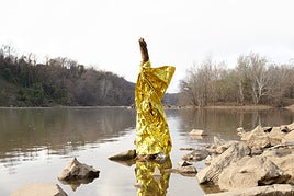 Una de las instantáneas de la protagonista del coloquio.