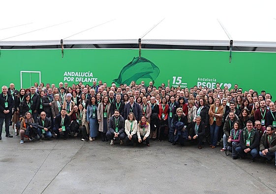 Delegación del PSOE de Jaén, en el Congreso regional que se celebra en Armilla.