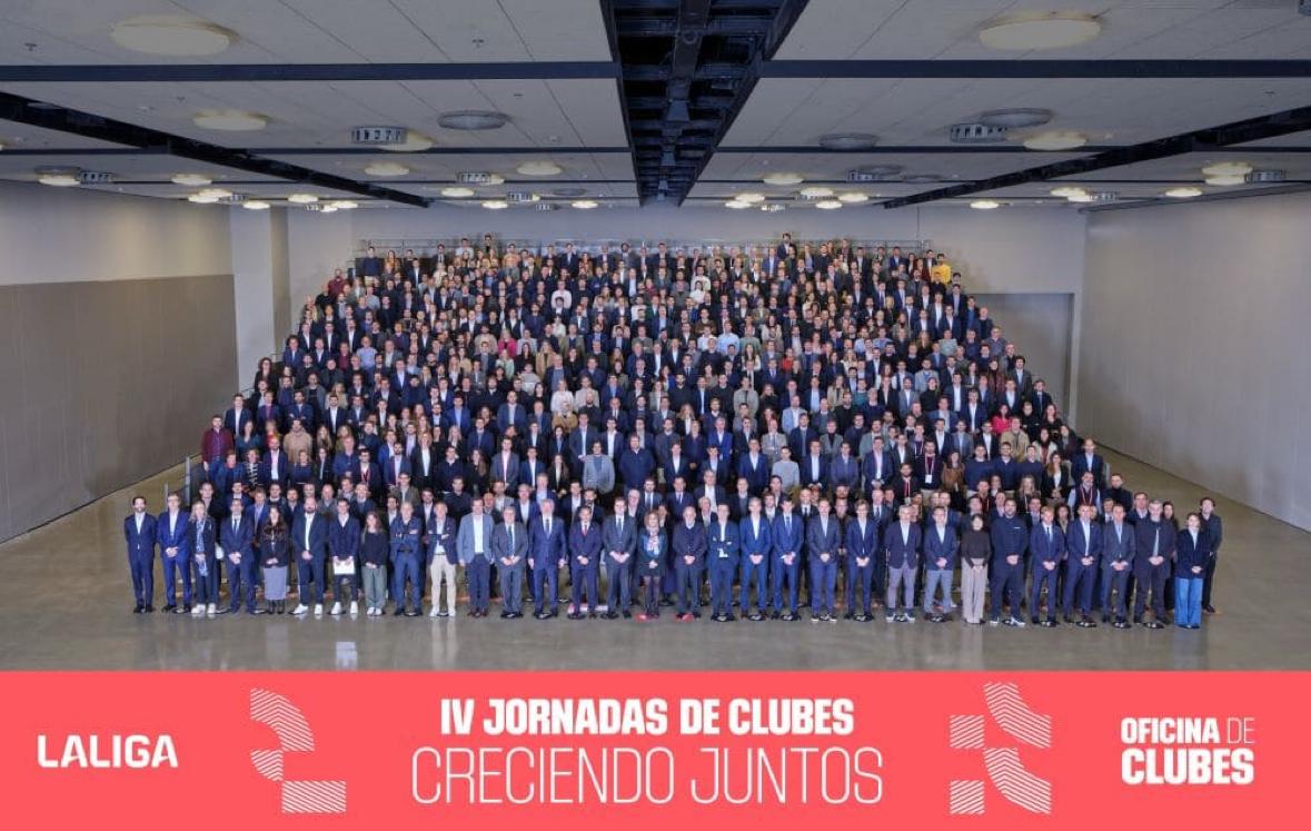 Los asistentes a la iniciativa de LaLiga.