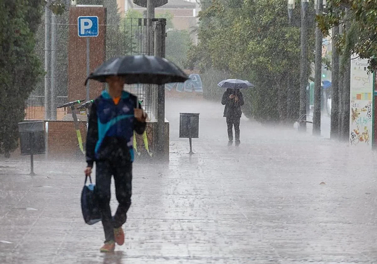 Lluvia en Andalucía.