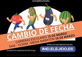 Aplazan una semana la Media Maratón 'Cuidad de las Hortalizas' de El Ejido