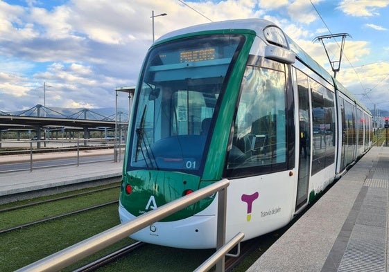 El tranvía de Jaén en la Carretera de Madrid