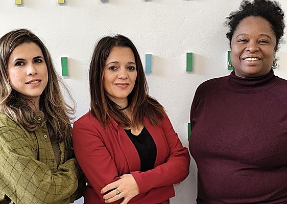 Margarita Arango Pabón, Jemi Sánchez Iborra y Ellie Clarisa Suazo, fundadoras de Sentido Inverso.