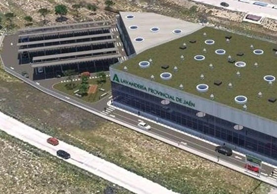 Recreación de cómo será el edificio de la lavandería.