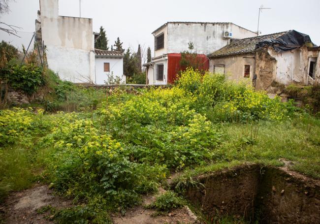 Huerto que había junto a la casa del sacristán.