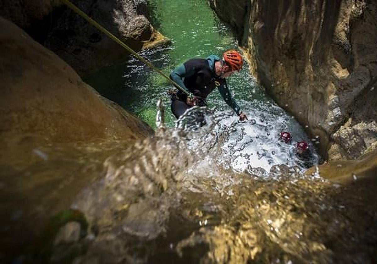 Barranquismo en verano.