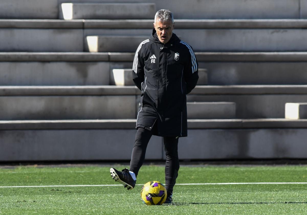 Escribá, en un entreno.